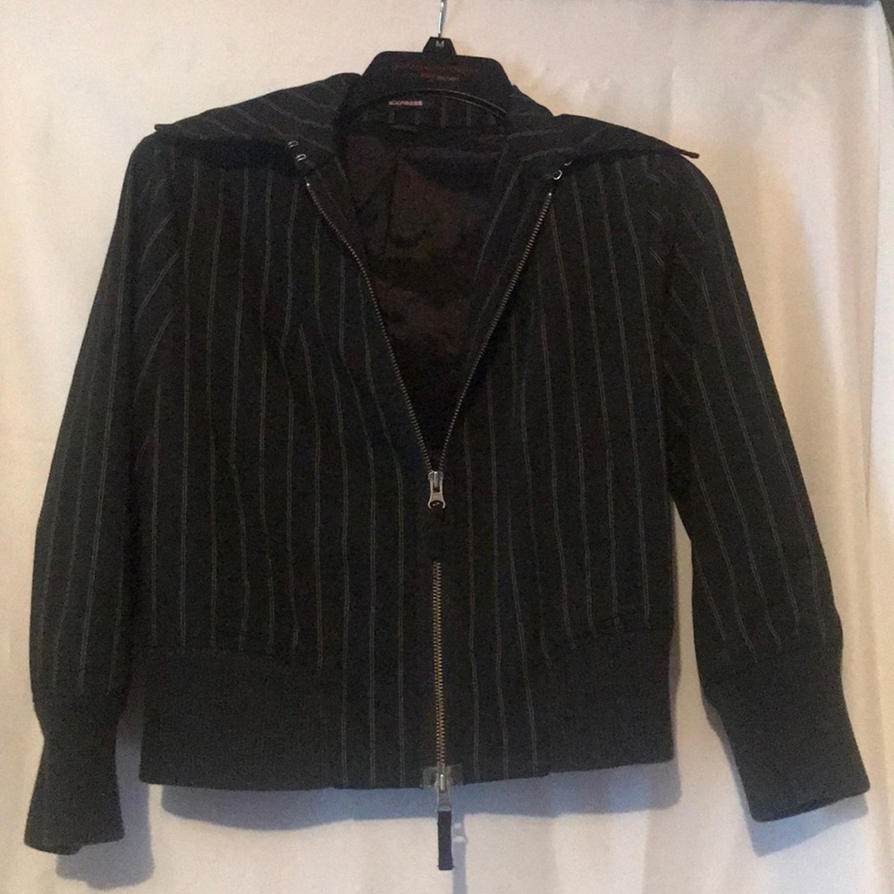EXPRESS Black with white stripes jacket